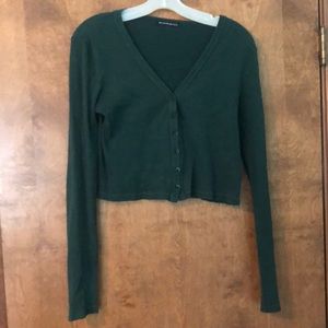 Dark green long sleeve Brandy Melville shirt